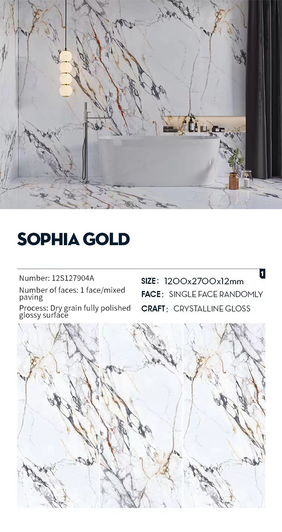 Sophia Gold MT1308SP Sintered Stone Slabs Polished Sophia Gold MT1308SP Sintered Stone Slabs Polished