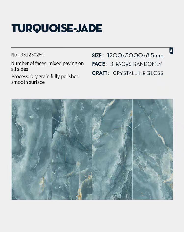 TurquoiseJade-SapphireSlabFourPieces TurquoiseJade-SapphireSlabFourPieces