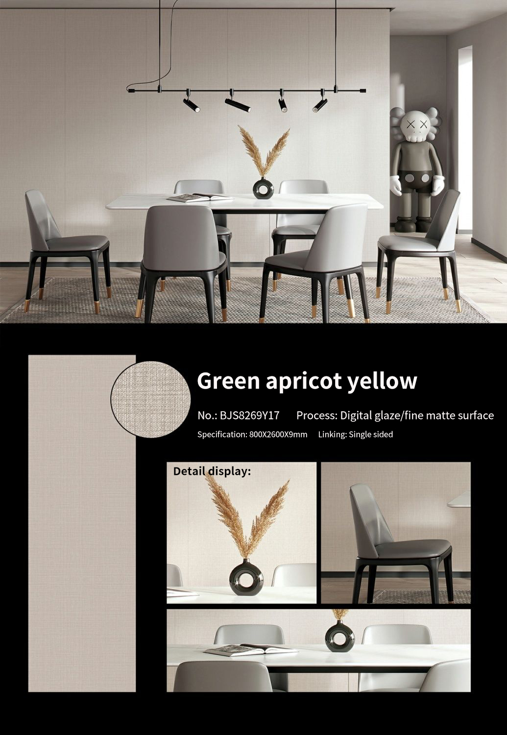 Green Apricot Yellow Sintered Stone Countertops Matt (2) Green Apricot Yellow Sintered Stone Countertops Matt (2)