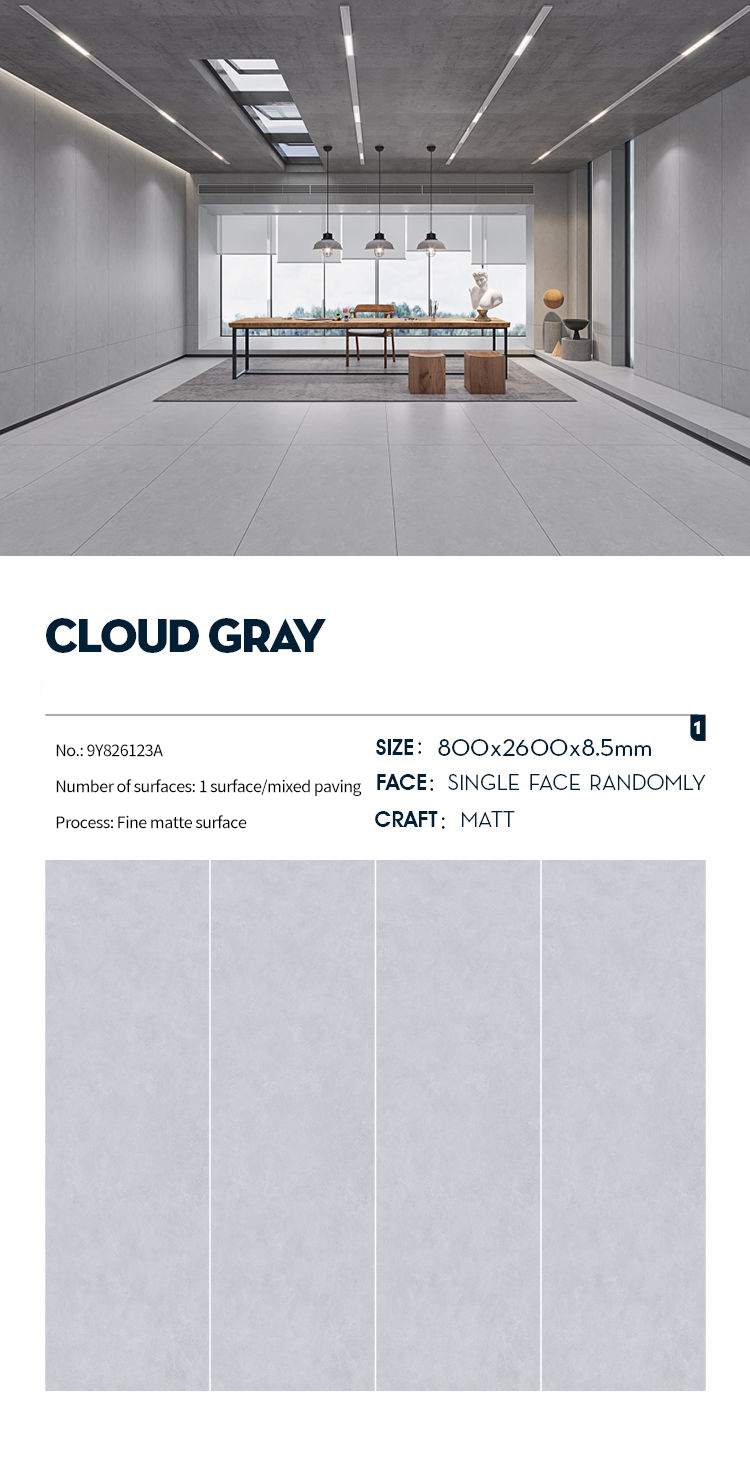 Cloud Gray MT4126SM Sintered Stone Countertops Matt (2) Cloud Gray MT4126SM Sintered Stone Countertops Matt (2)