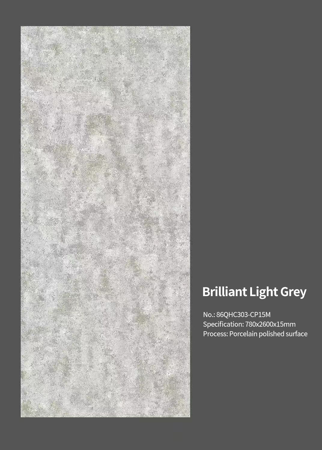 Brilliant Light Grey MT3501SP Sintered Stone Slabs Polished Brilliant Light Grey MT3501SP Sintered Stone Slabs Polished