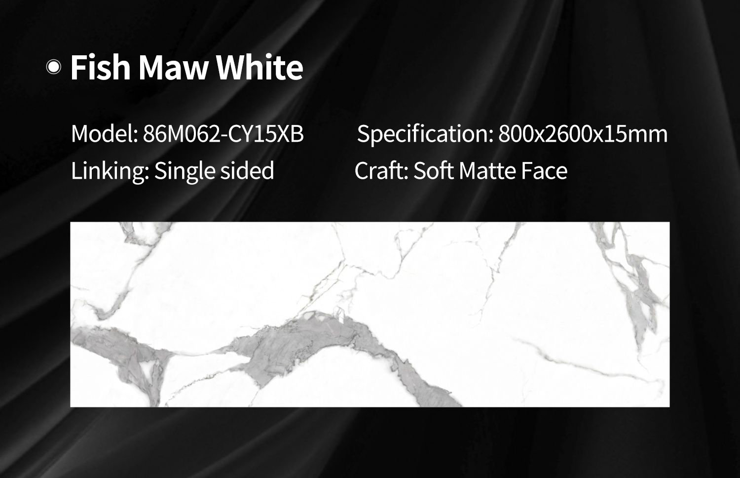 Fish Maw White MT3213SM Sintered Stone Countertops Matt Fish Maw White MT3213SM Sintered Stone Countertops Matt