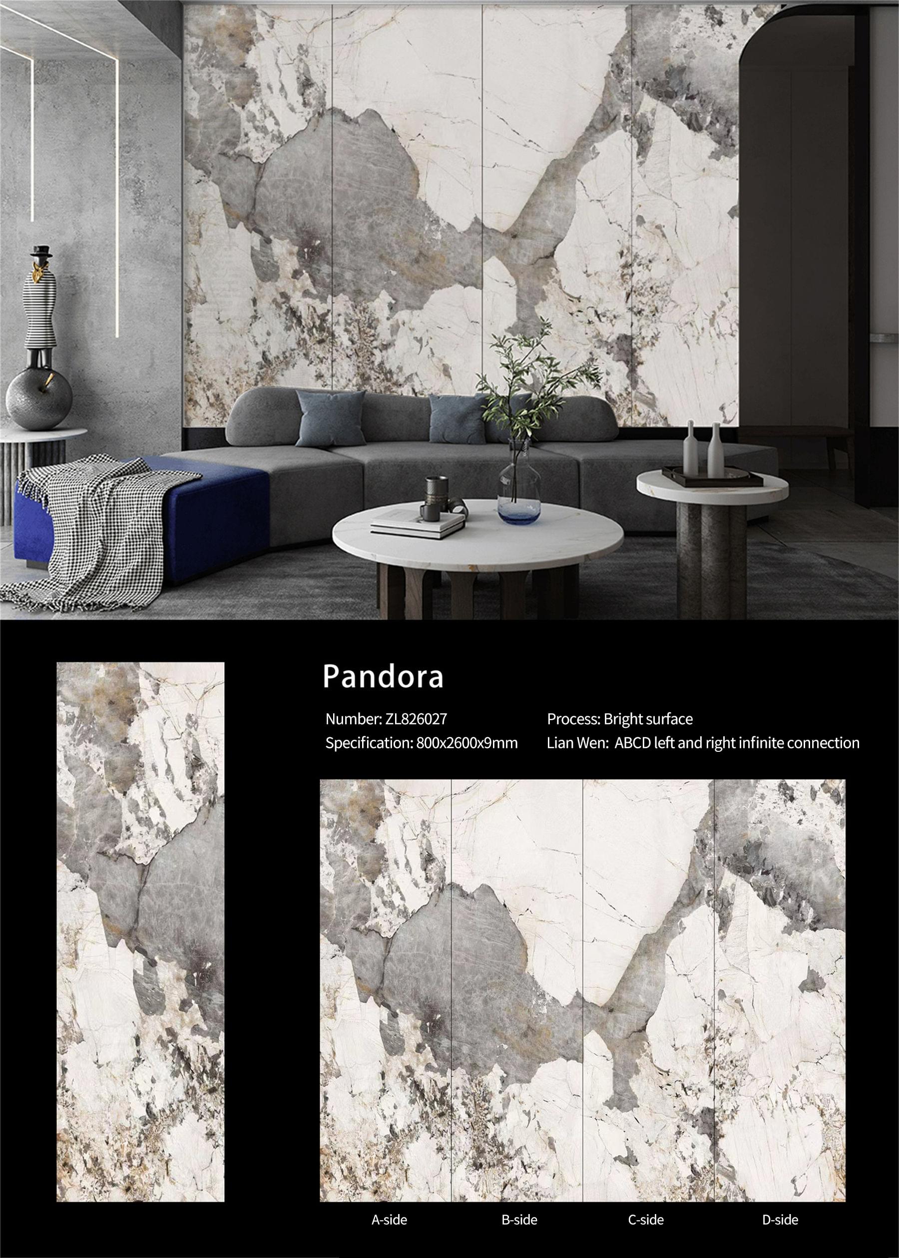 Pandora MT3017SP Sintered Stone Slabs Polished Pandora MT3017SP Sintered Stone Slabs Polished