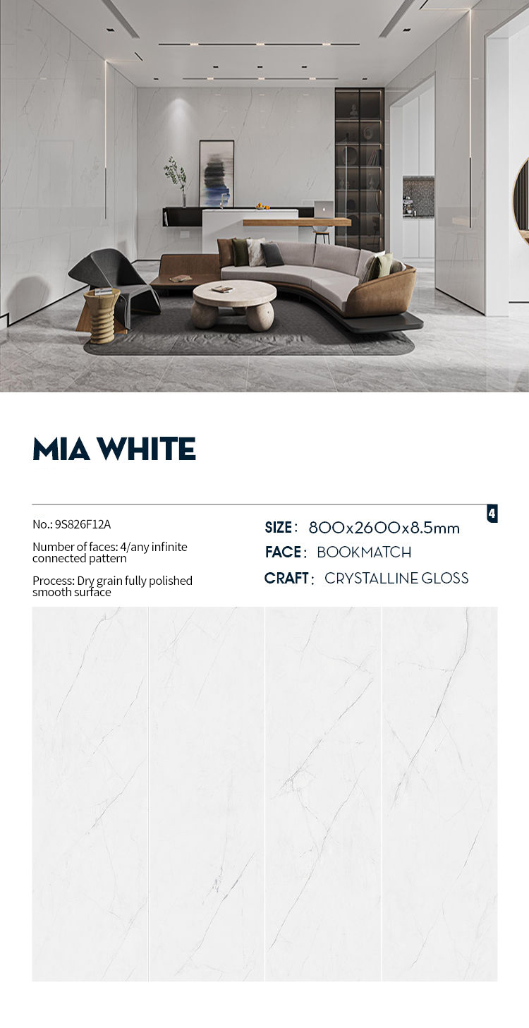 Mia White MT3028SP Sintered Stone Slabs Polished (2) Mia White MT3028SP Sintered Stone Slabs Polished (2)