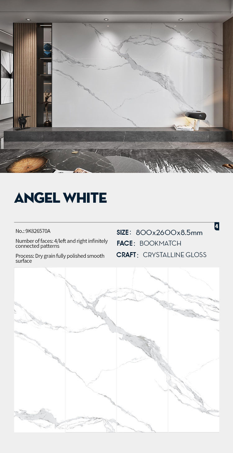 Angel White MT3026SP Sintered Stone Slabs Polished (2) Angel White MT3026SP Sintered Stone Slabs Polished (2)
