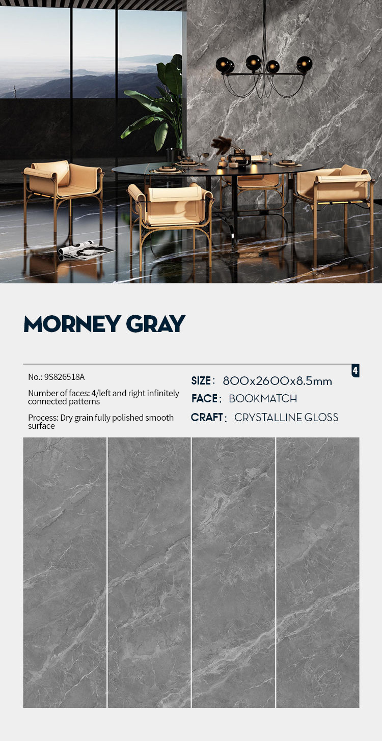 Morney Gray MT3018SP Sintered Stone Slabs Polished (2) Morney Gray MT3018SP Sintered Stone Slabs Polished (2)