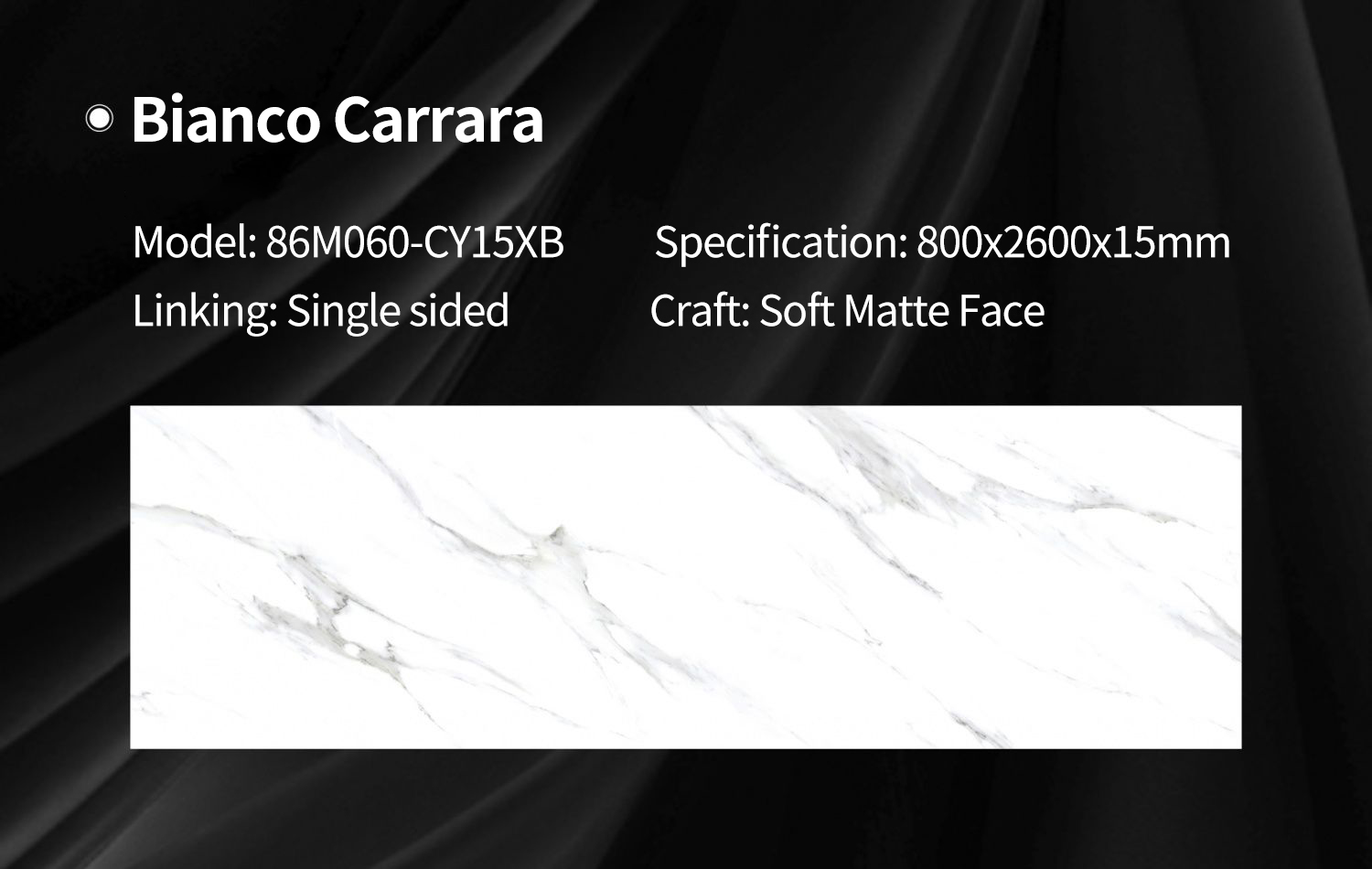 Carrara White MT3216SM Sintered Stone Countertops Matt (2) Carrara White MT3216SM Sintered Stone Countertops Matt (2)