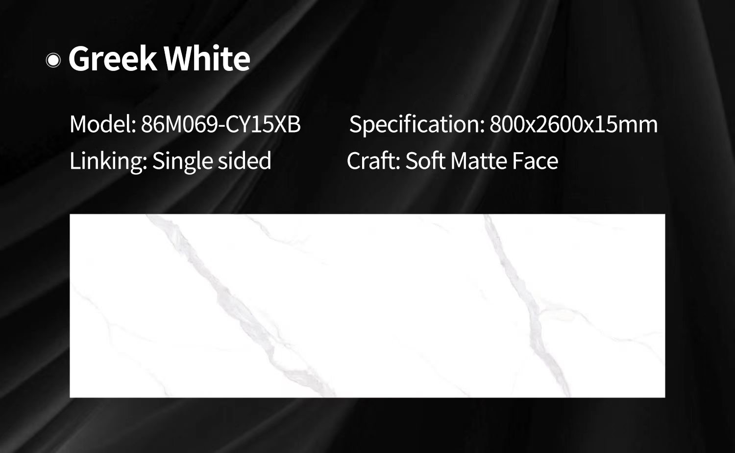Greek White MT3214SM Sintered Stone Countertops Matt Greek White MT3214SM Sintered Stone Countertops Matt