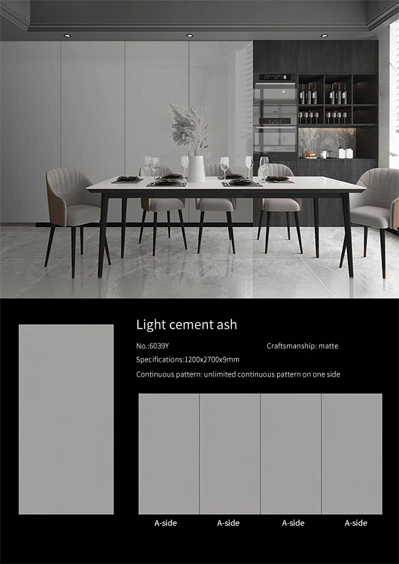 Light Cement Ash Sintered Stone Countertops Matt (1)