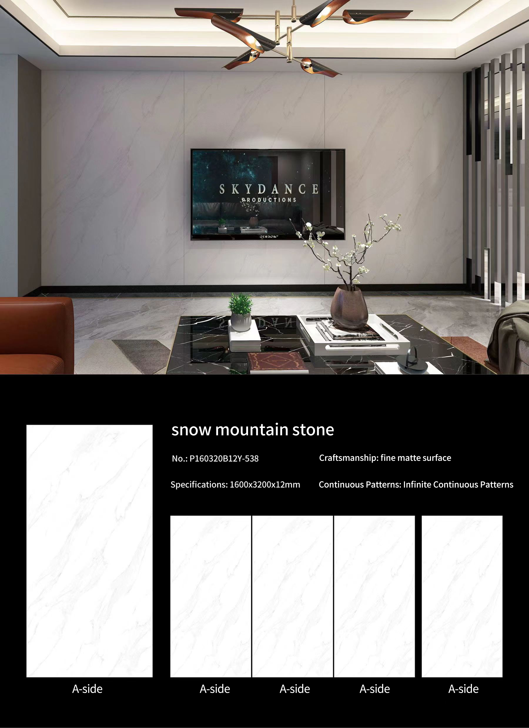 Snow Mountain Stone MT239SM Sintered Stone Countertops Matt (1) Snow Mountain Stone MT239SM Sintered Stone Countertops Matt (1)