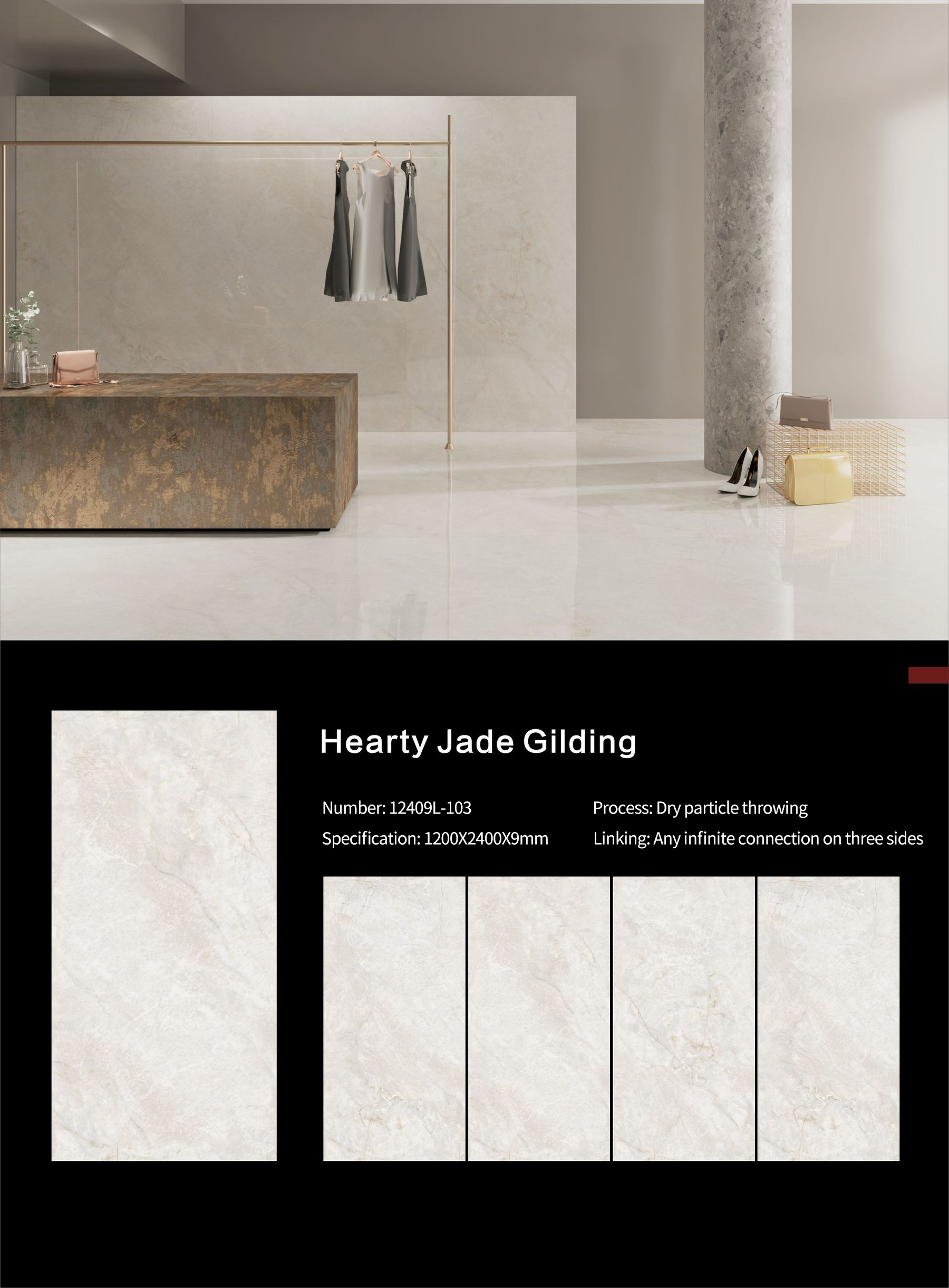 Hearty Jade Gilding Sintered Stone Slabs Polished (1)