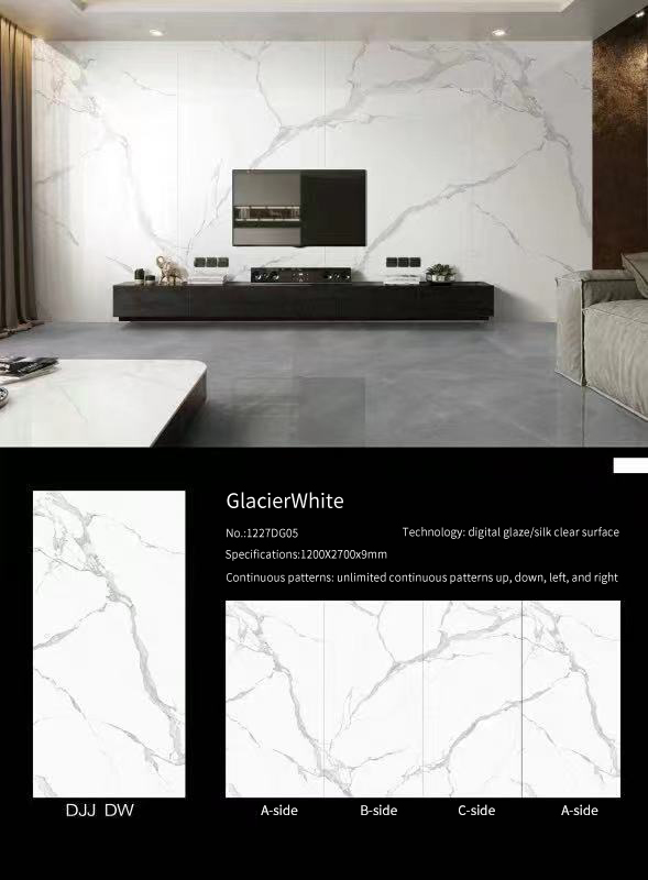 Glacier Calacatta White Sintered Stone Countertops Matt (2) Glacier Calacatta White Sintered Stone Countertops Matt (2)