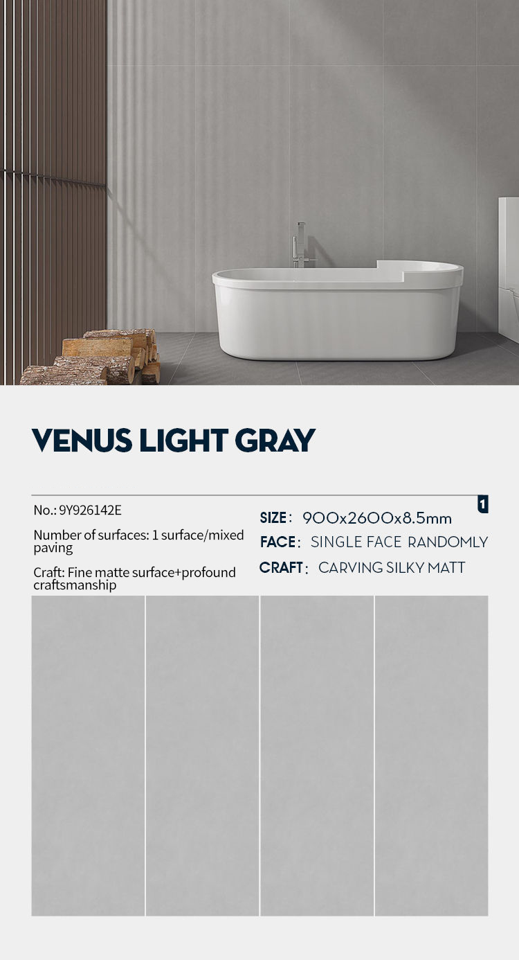 Venus Light Gray MT2906SM Sintered Stone Countertops Matt (2) Venus Light Gray MT2906SM Sintered Stone Countertops Matt (2)