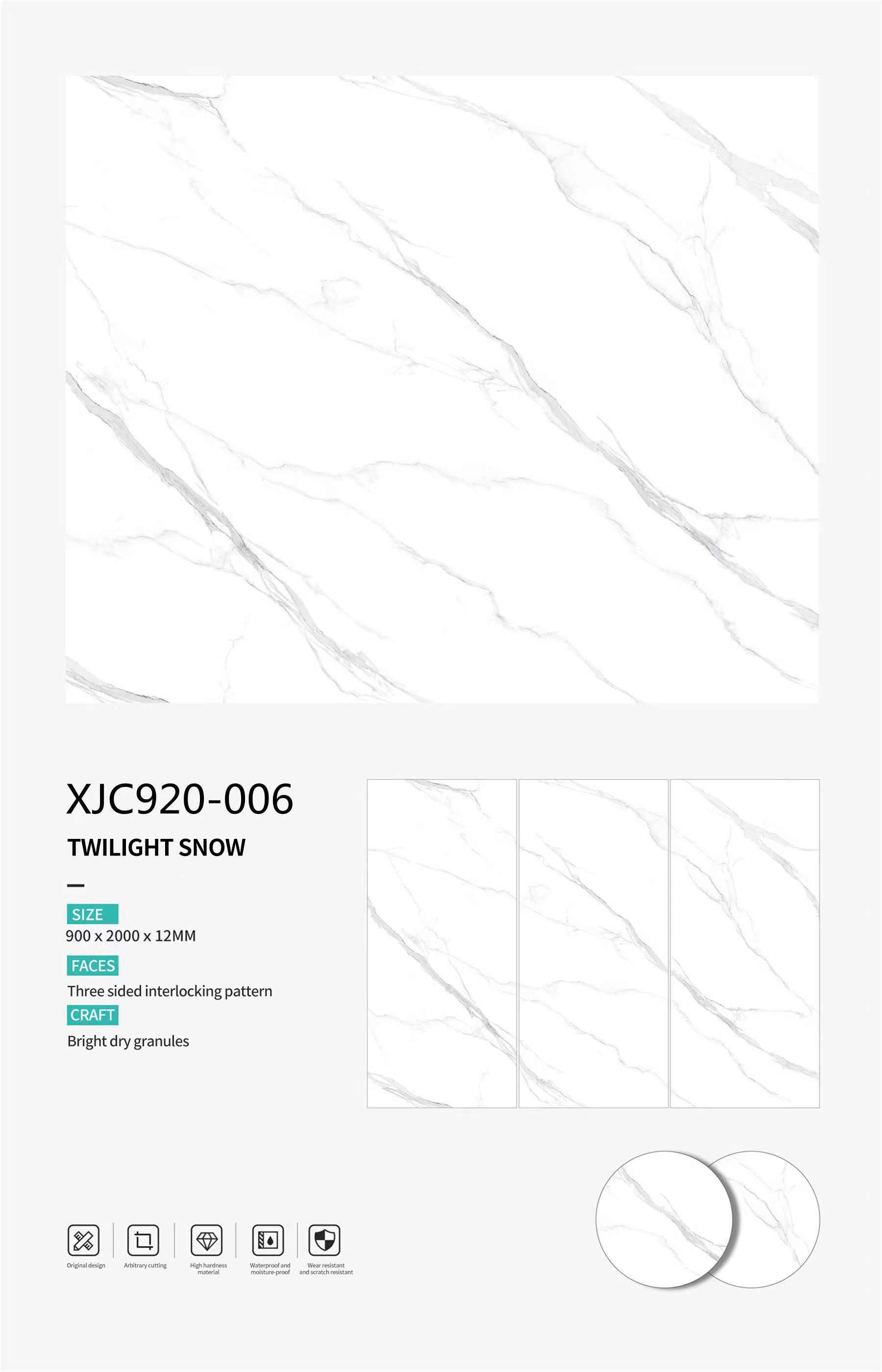 Twilight Snow Sintered Stone Slabs Polished (2) Twilight Snow Sintered Stone Slabs Polished (2)