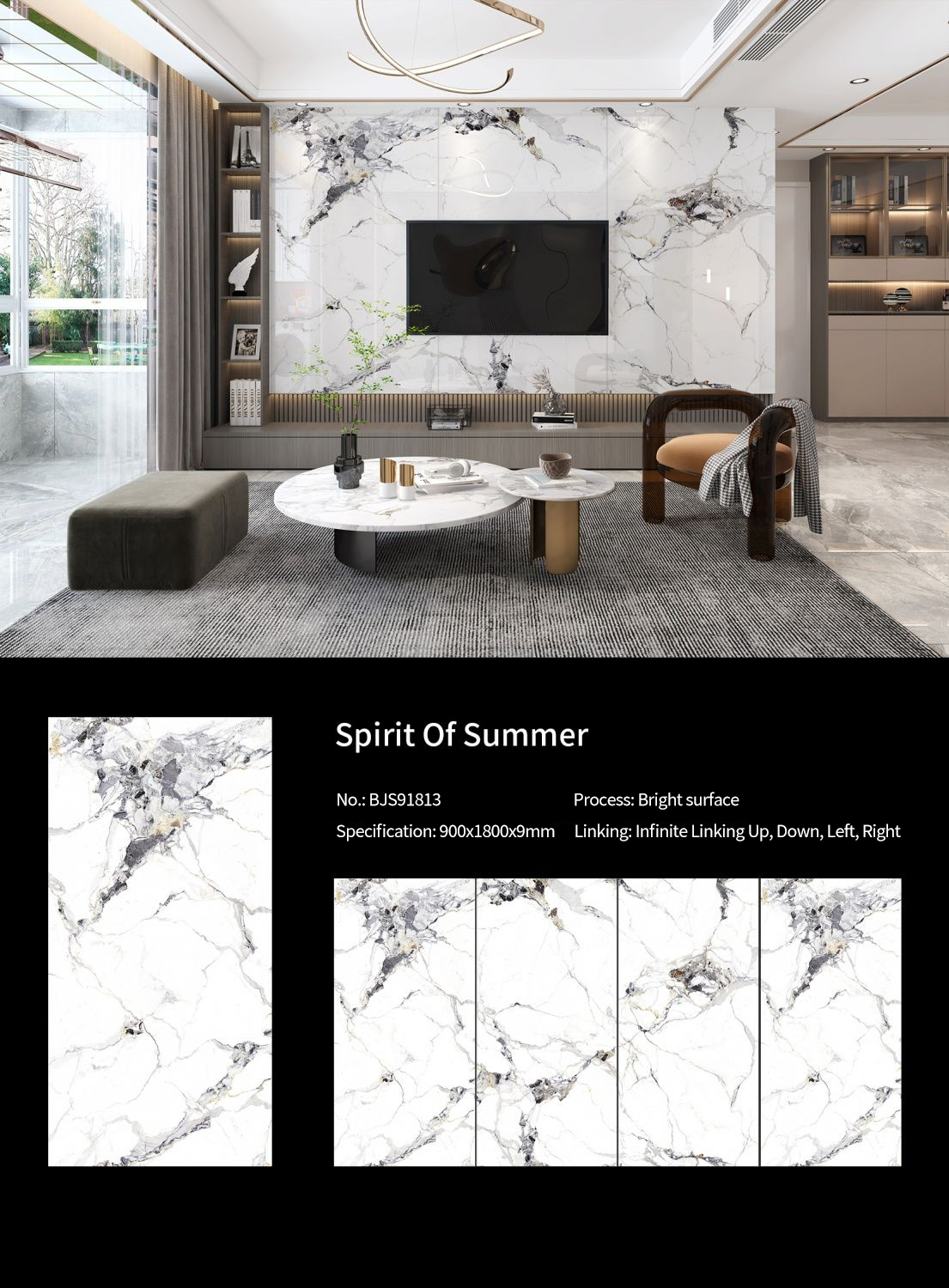 Summer Spirit MT3708SP Sintered Stone Slabs Polished Summer Spirit MT3708SP Sintered Stone Slabs Polished