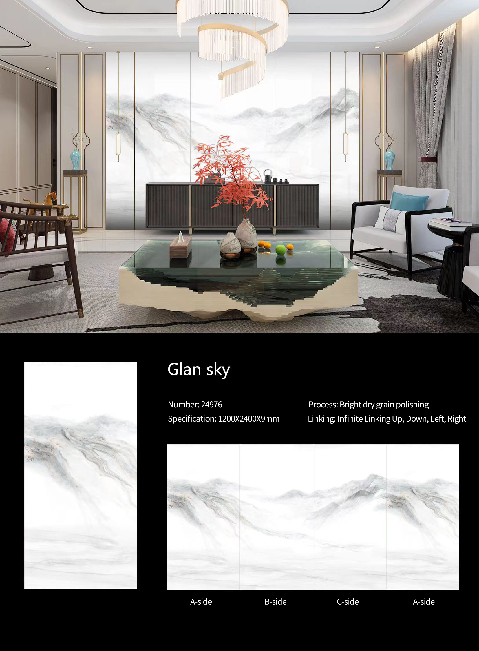 Glan sky Sintered Stone Slabs Polished (2)