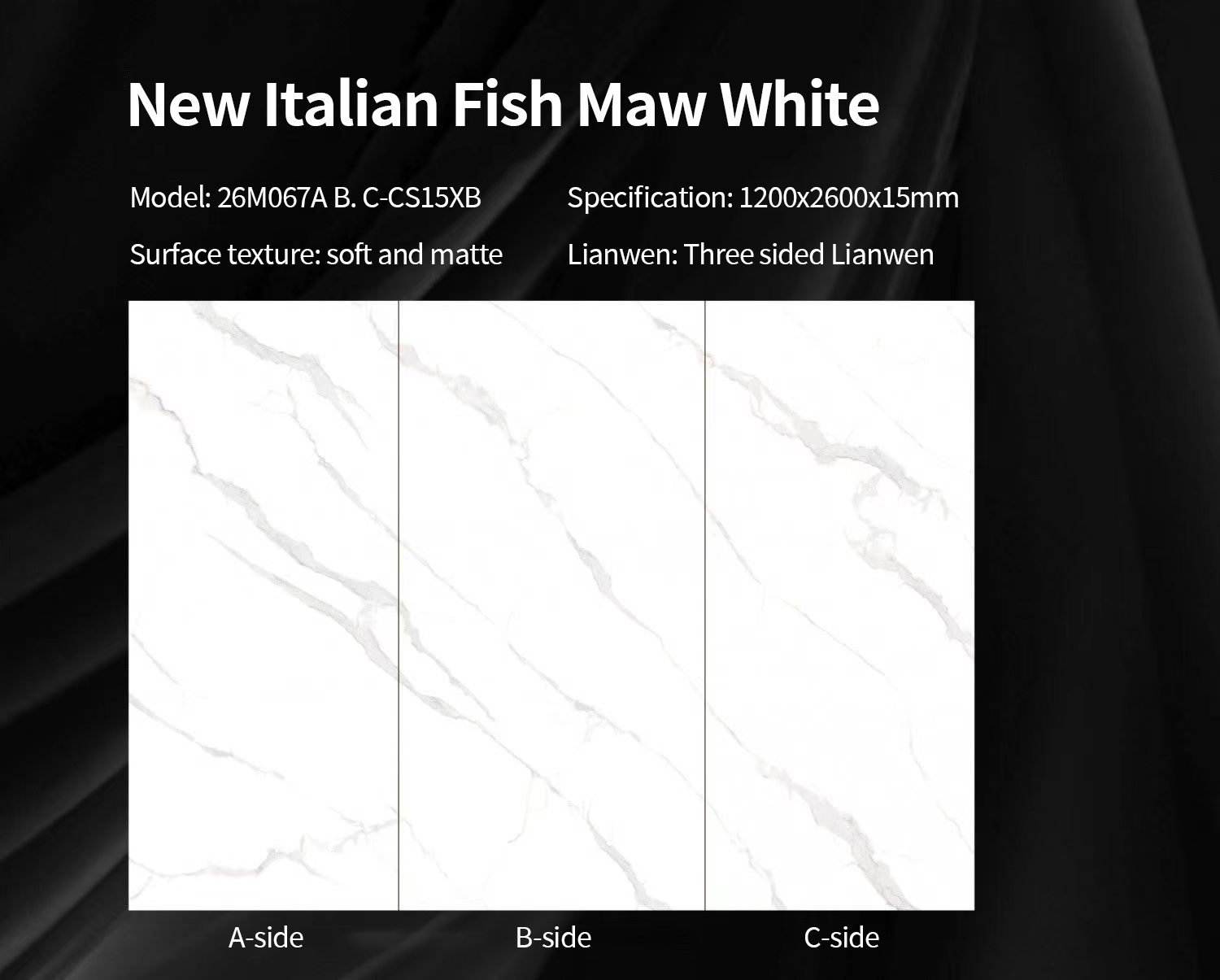 New ltalian Fish Maw White Sintered Stone Countertops Matt (2) New ltalian Fish Maw White Sintered Stone Countertops Matt (2)
