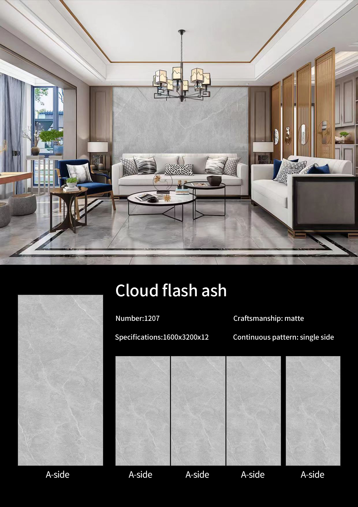 Clouds Flash Ash MT238SM Sintered Stone Countertops Matt (2) Clouds Flash Ash MT238SM Sintered Stone Countertops Matt (2)
