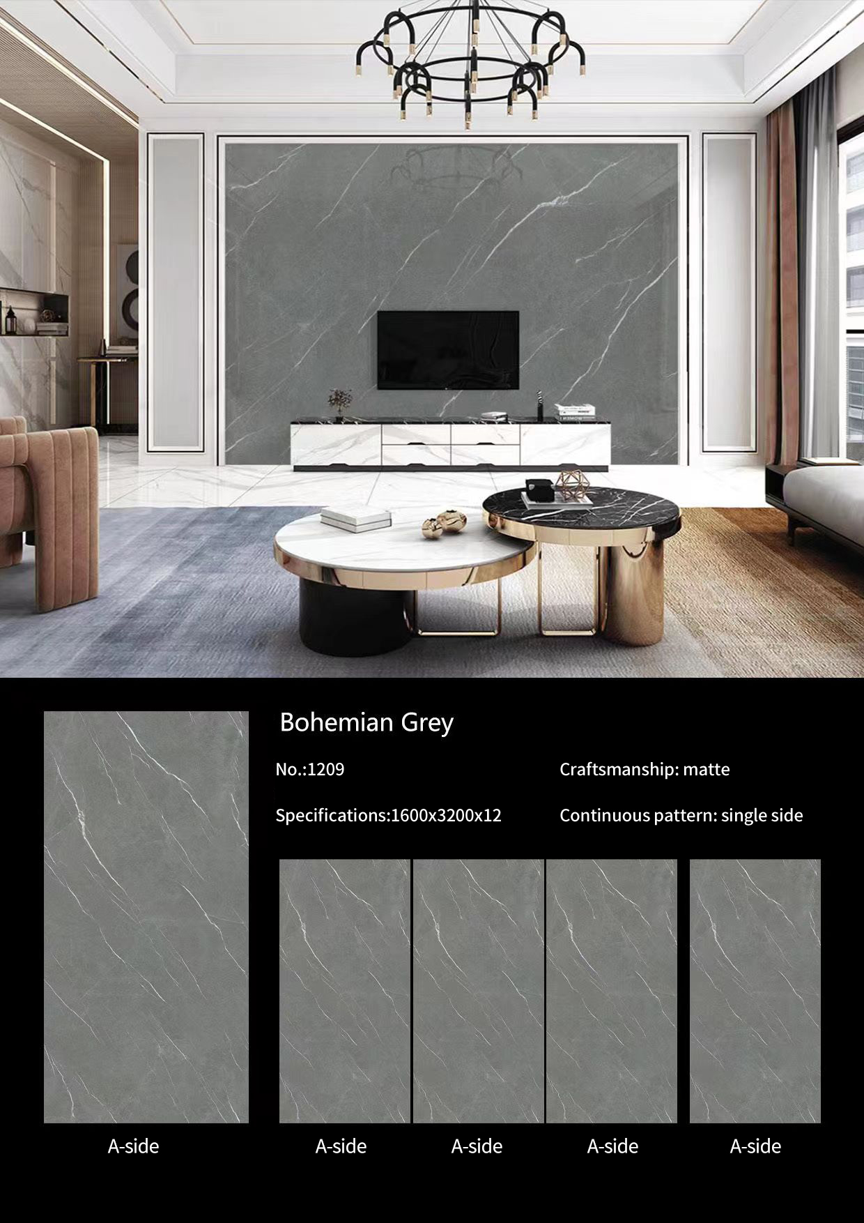 Bohemian Ash MT237SM Sintered Stone Countertops Matt (2) Bohemian Ash MT237SM Sintered Stone Countertops Matt (2)