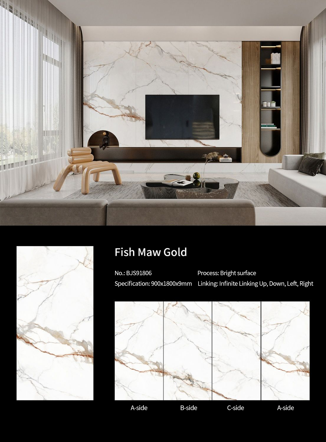Fish Belly Gold MT3707SP Sintered Stone Slabs Polished Fish Belly Gold MT3707SP Sintered Stone Slabs Polished