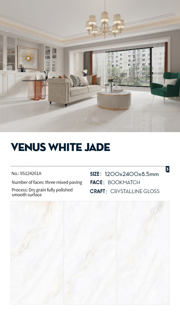 VENUS WHITE JADE Sintered Stone Slabs Polished (1)