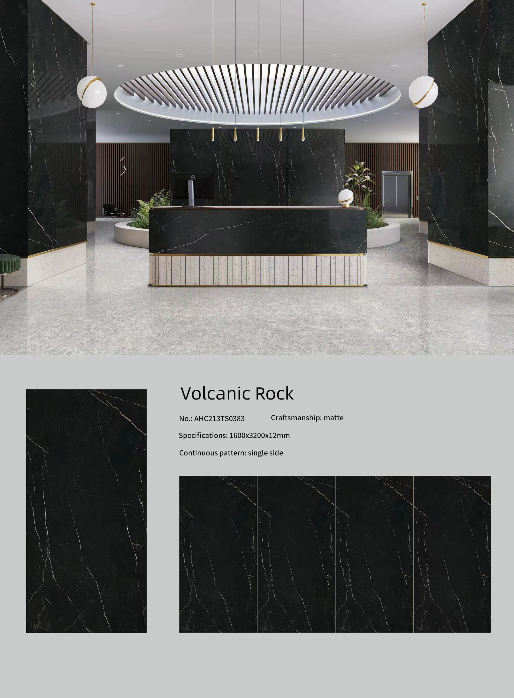 Volcanic Rock MT201SM Sintered Stone Countertops Matt Volcanic Rock MT201SM Sintered Stone Countertops Matt