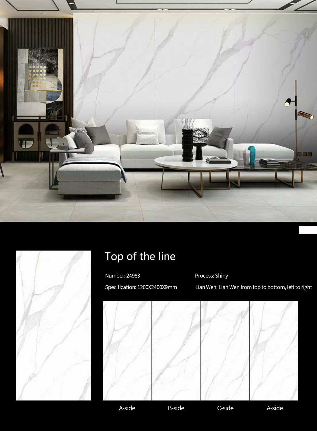 Top of the line Sintered Stone Slabs Polished (1)