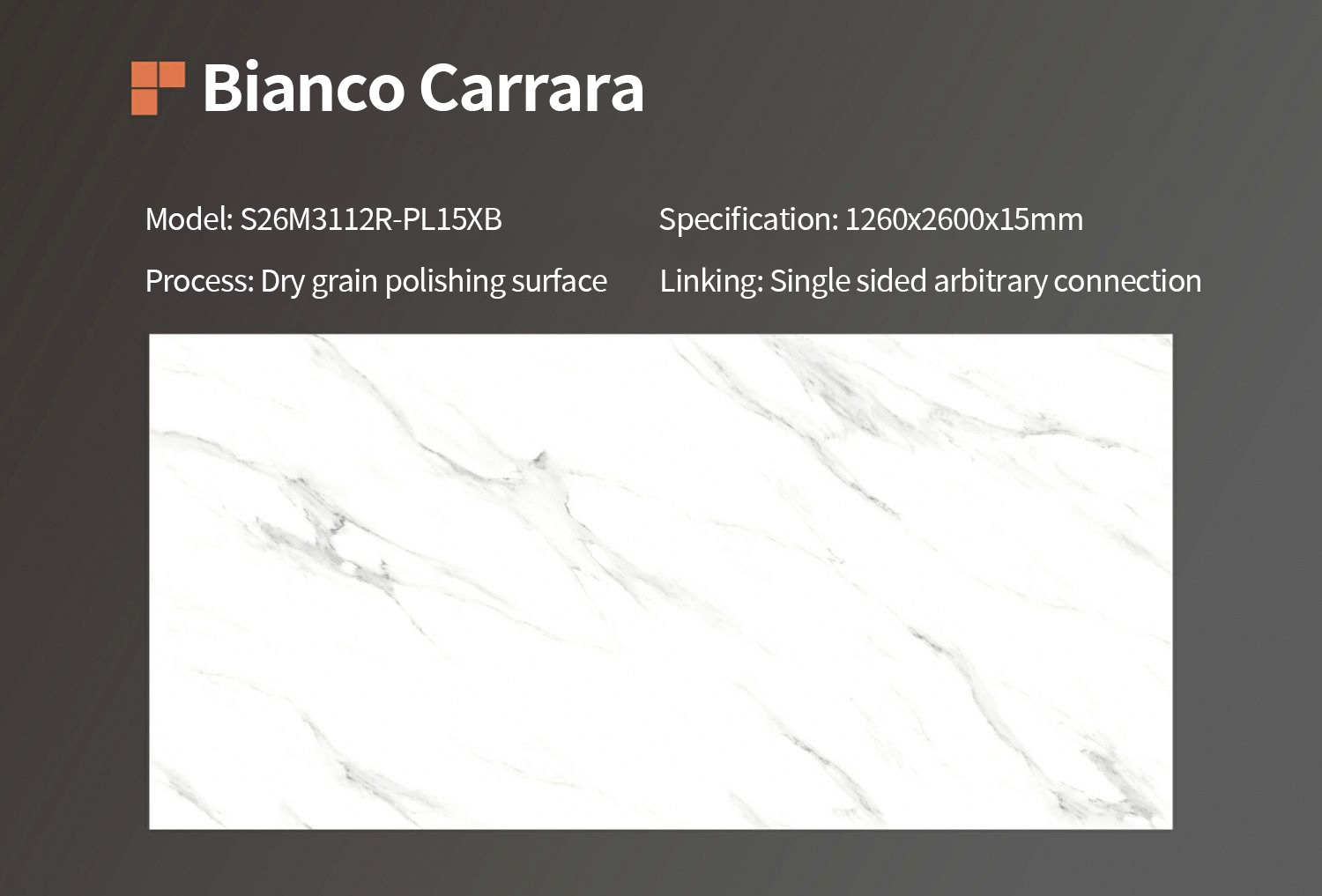 Bianco Carrara Sintered Stone Slabs Polished Bianco Carrara Sintered Stone Slabs Polished