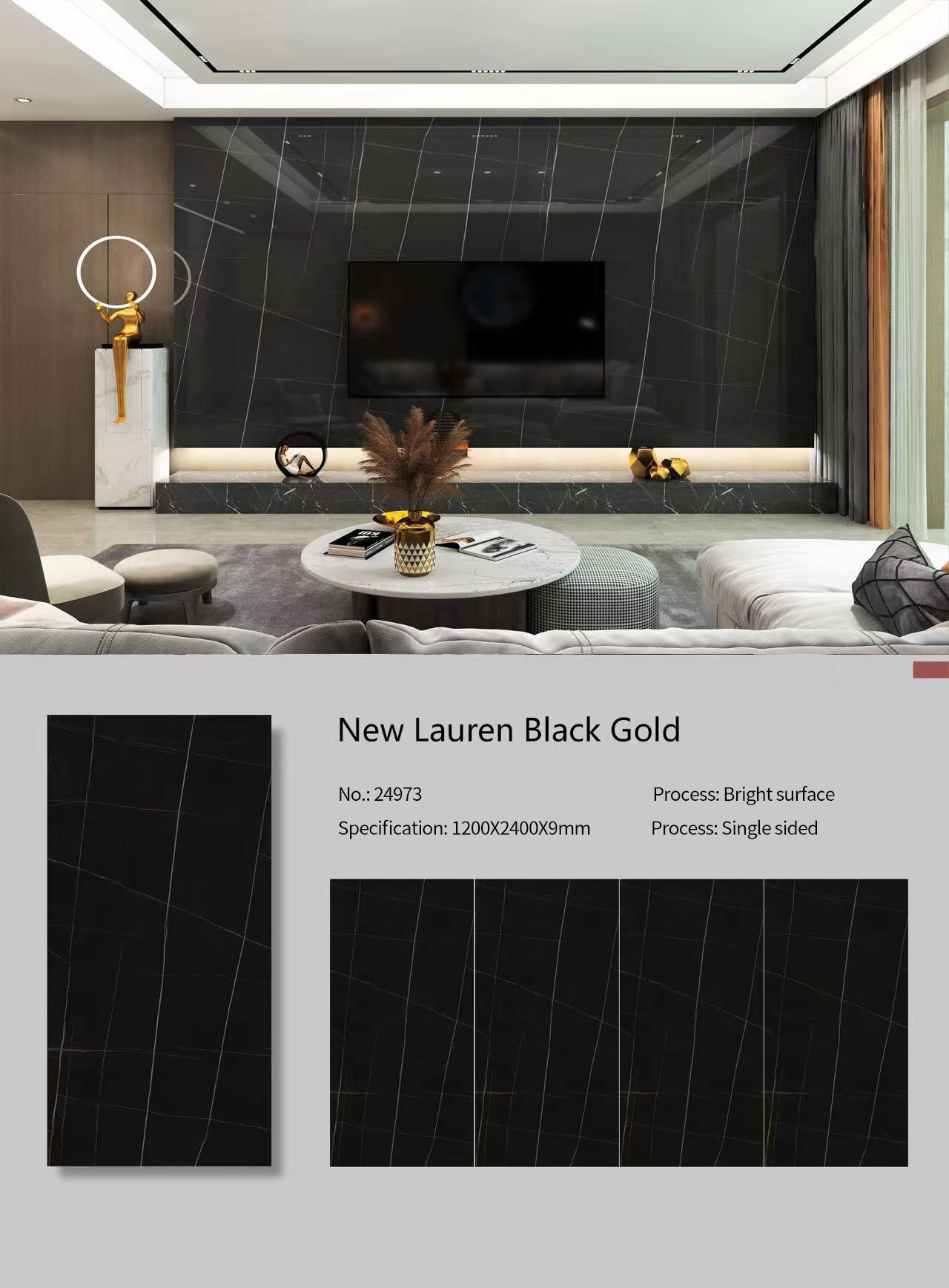 New Lauren Black Gold Sintered Stone Slabs Polished (2)